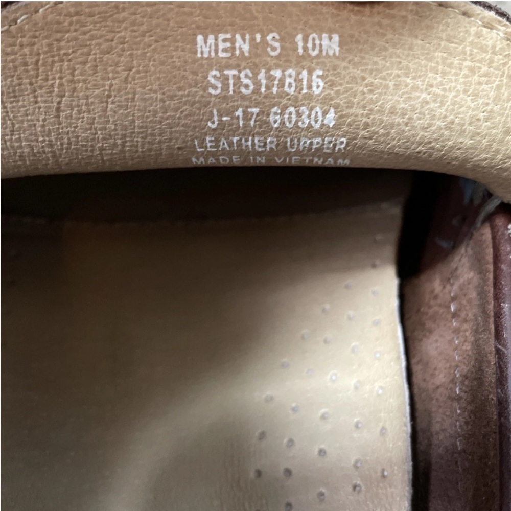 Sperry Top Sider STS17816 Men’s Size 10 Penny Loafers Dark Brown Leather Slip On - Picture 8 of 10